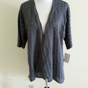 Lularoe dark green open front - womens small - NWT